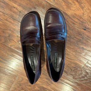 Via Spiga Women's Dark Brown Leather Loafers